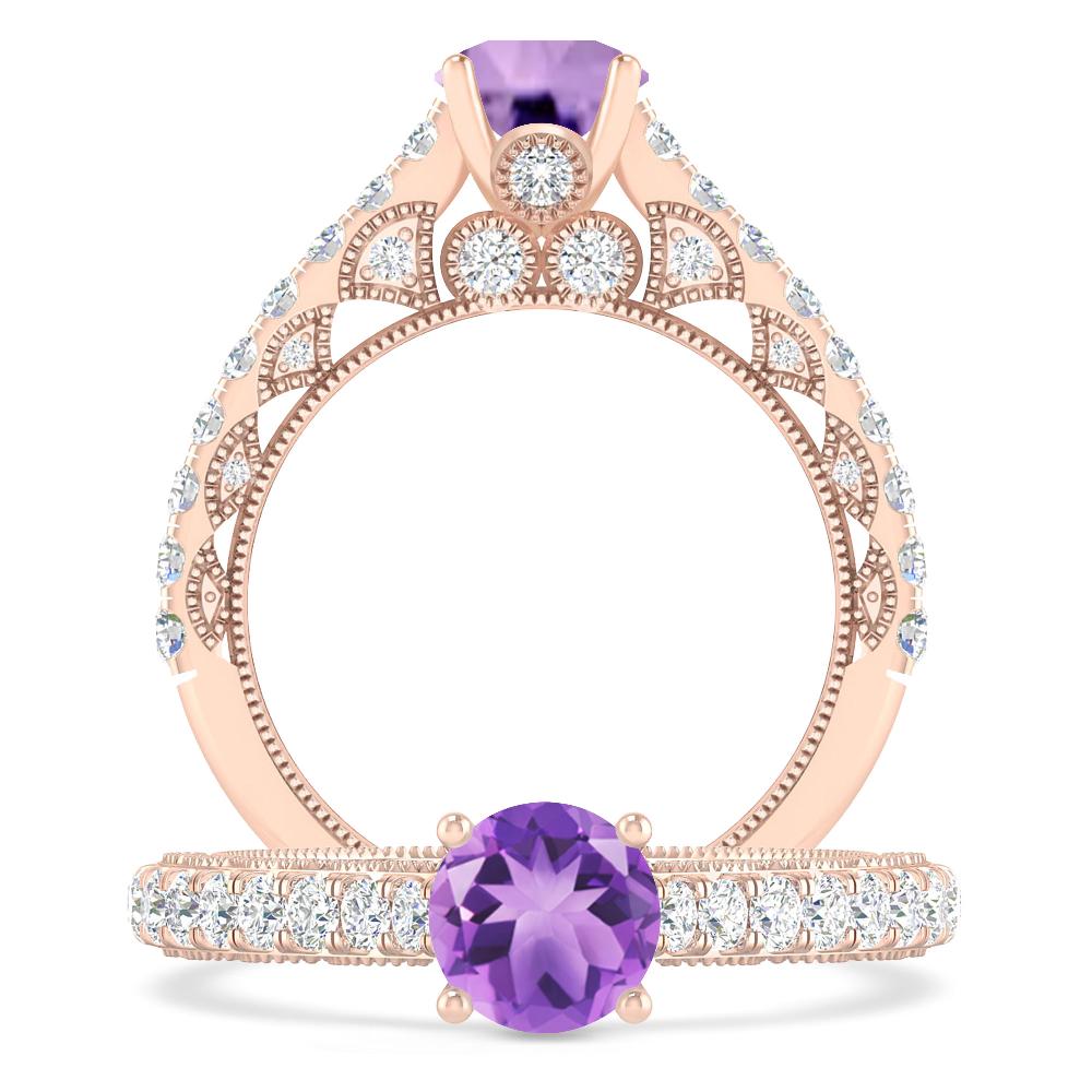 Rose Gold - Amethyst