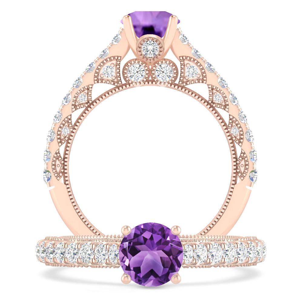 Rose Gold - Amethyst