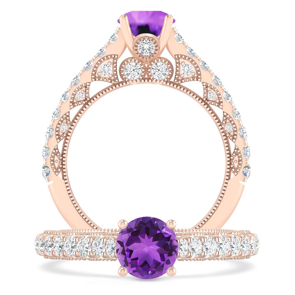 Rose Gold - Amethyst