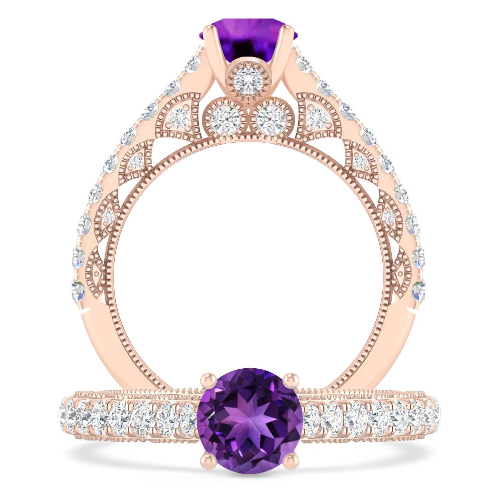 Rose Gold - Amethyst