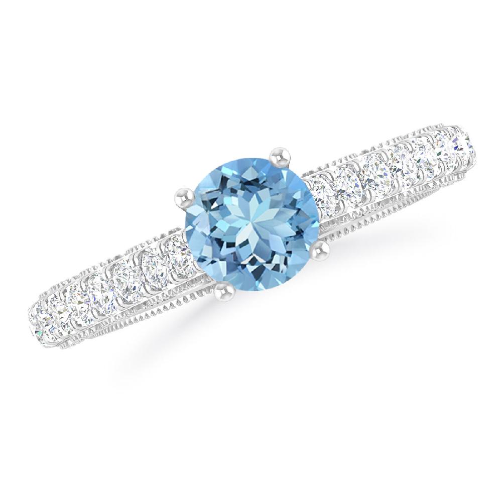 White Gold - Aquamarine