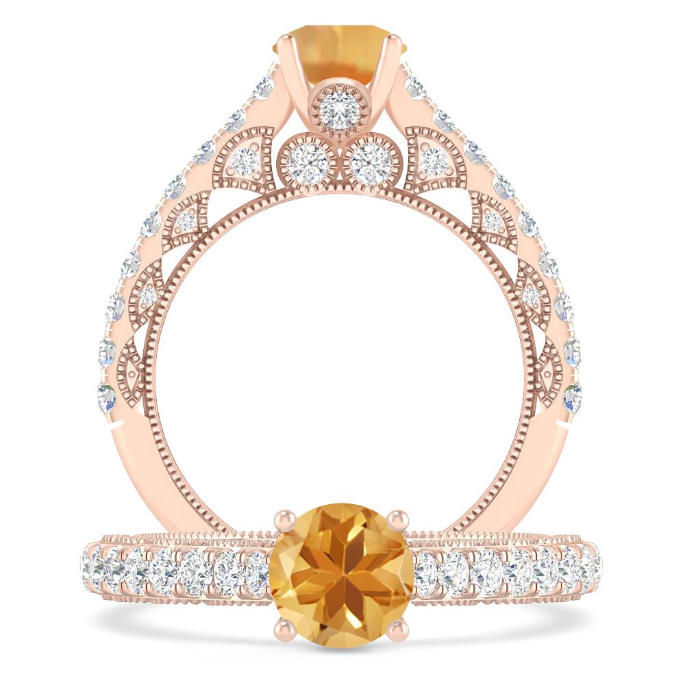 Rose Gold - Citrine