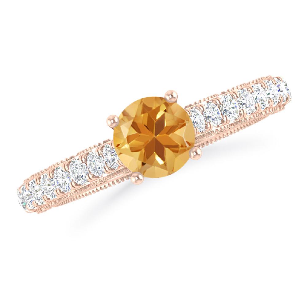 Rose Gold - Citrine