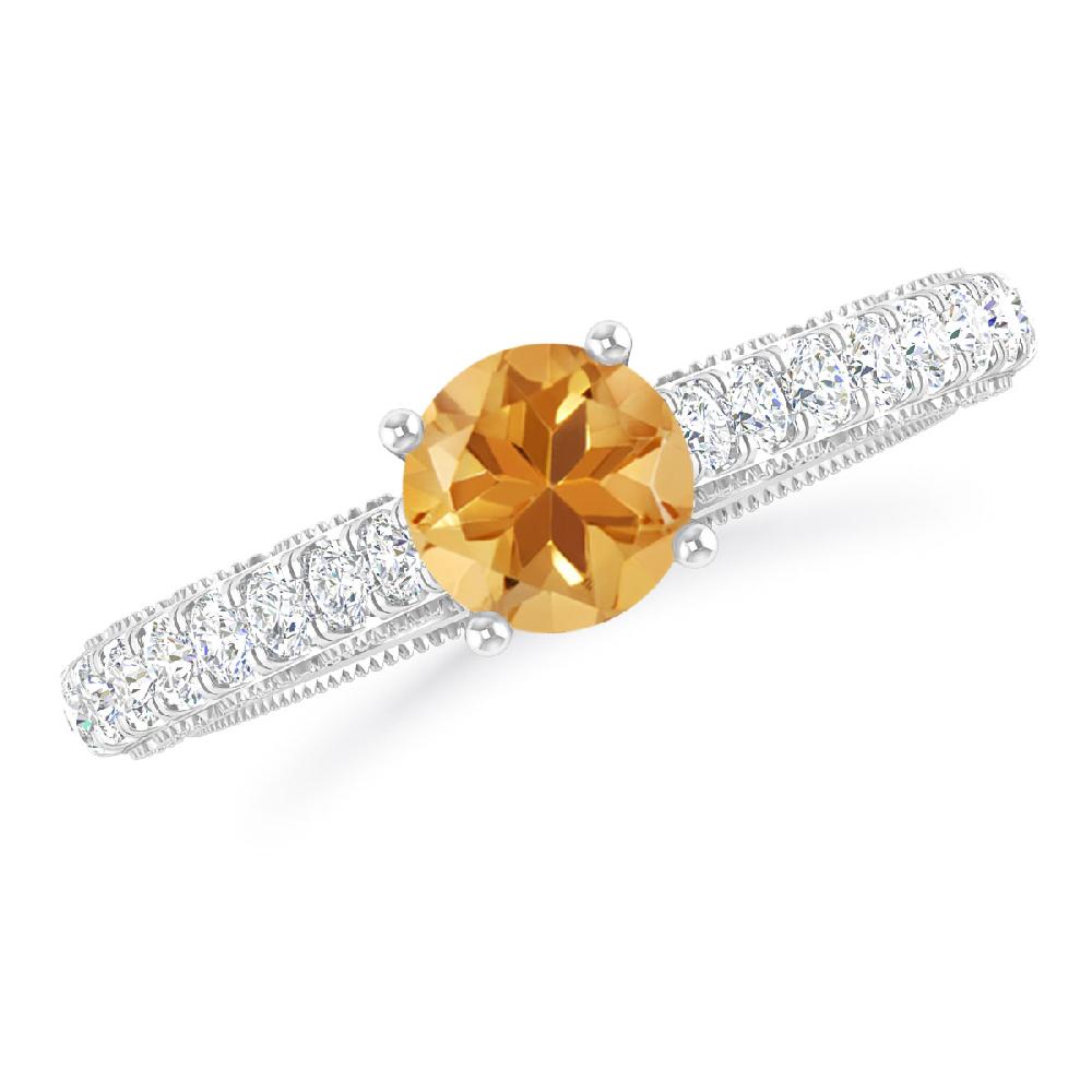 White Gold - Citrine