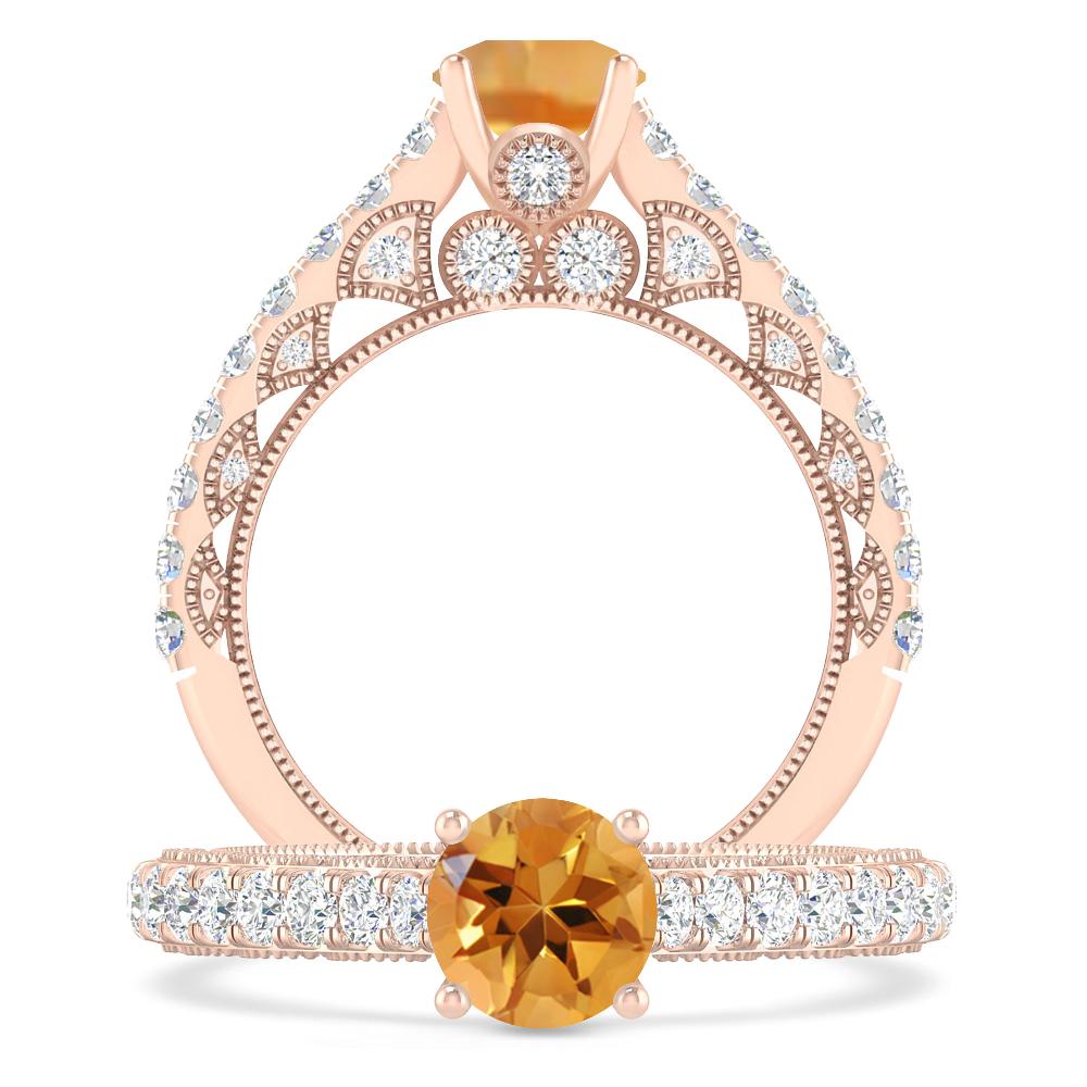 Rose Gold - Citrine