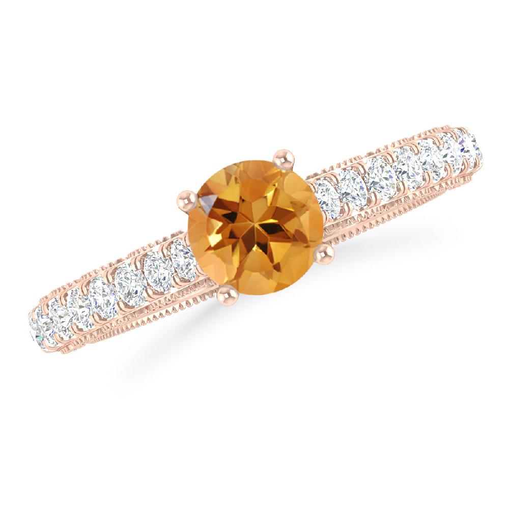 Rose Gold - Citrine