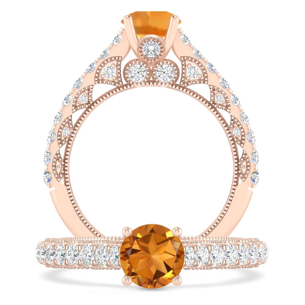 Rose Gold - Citrine