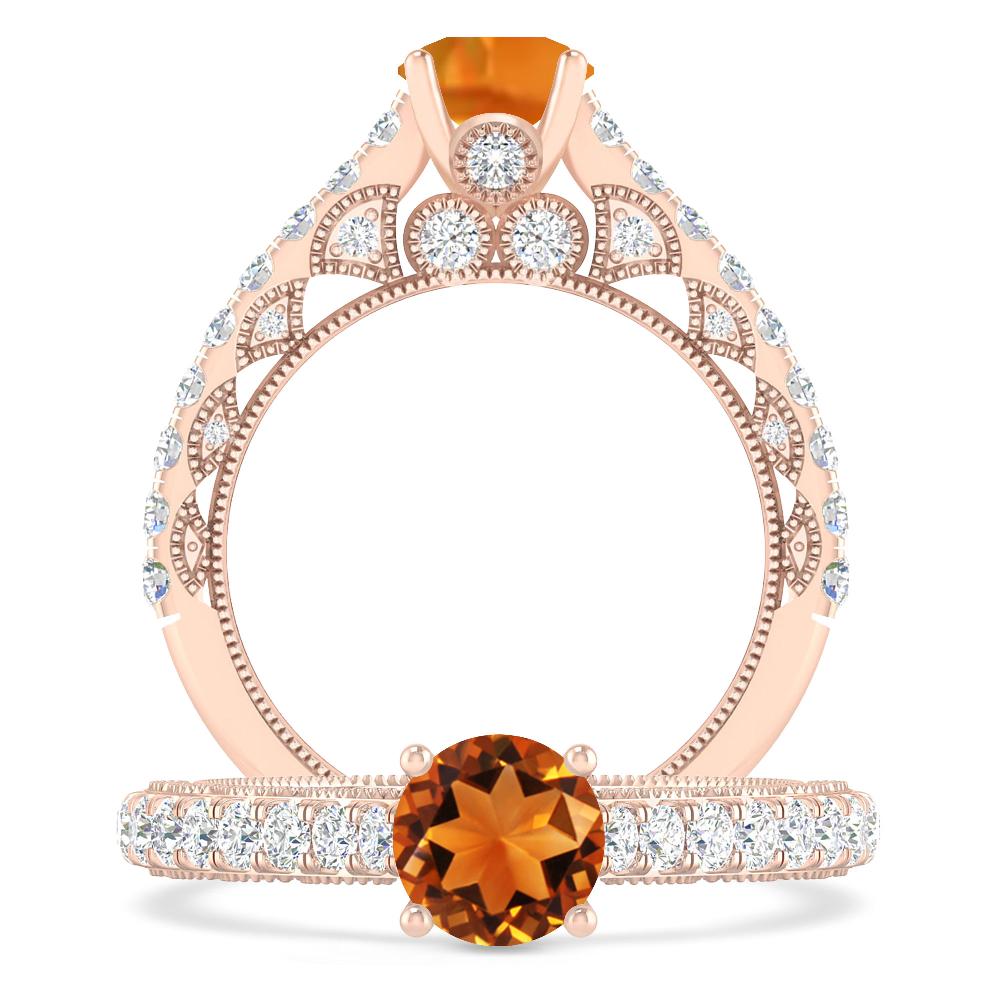 Rose Gold - Citrine