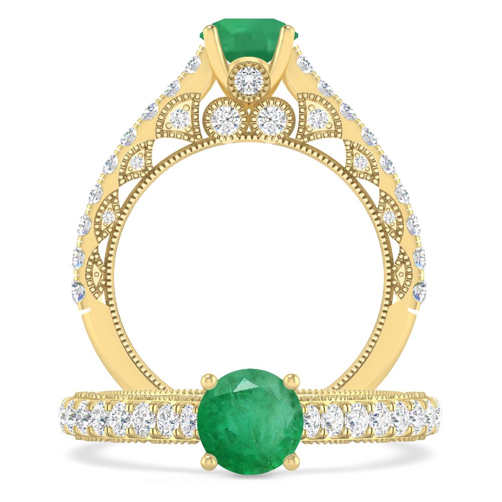 Yellow Gold - Emerald