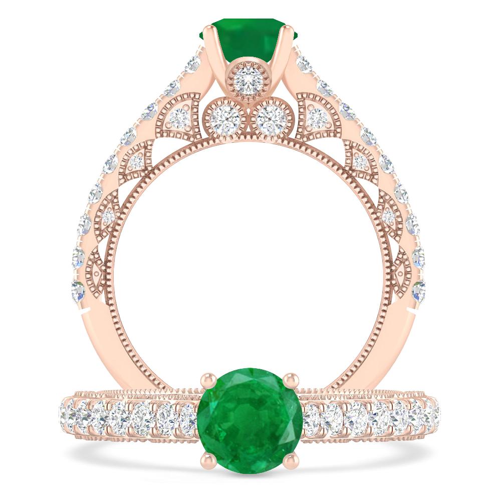 Rose Gold - Emerald