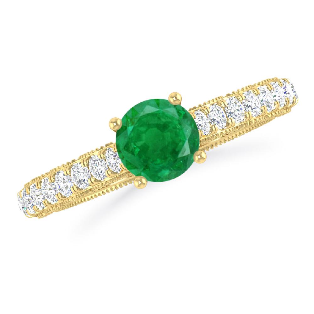 Yellow Gold - Emerald