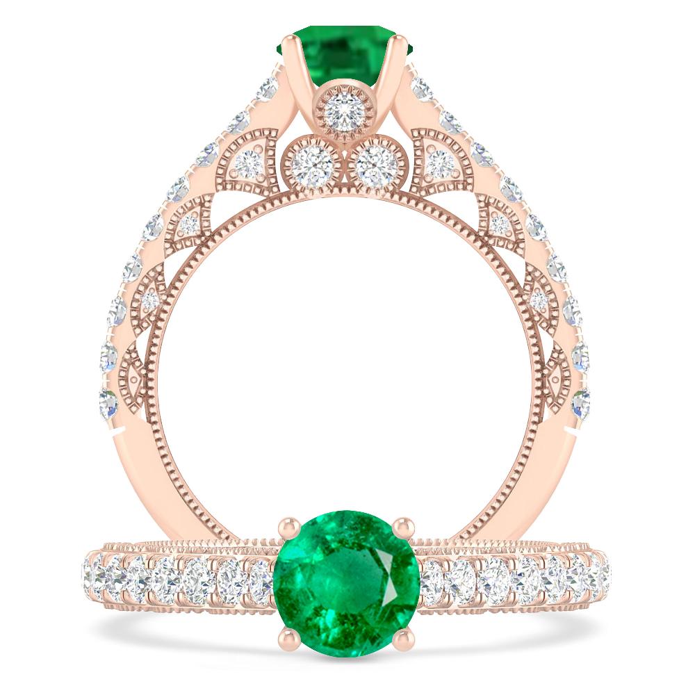 Rose Gold - Emerald