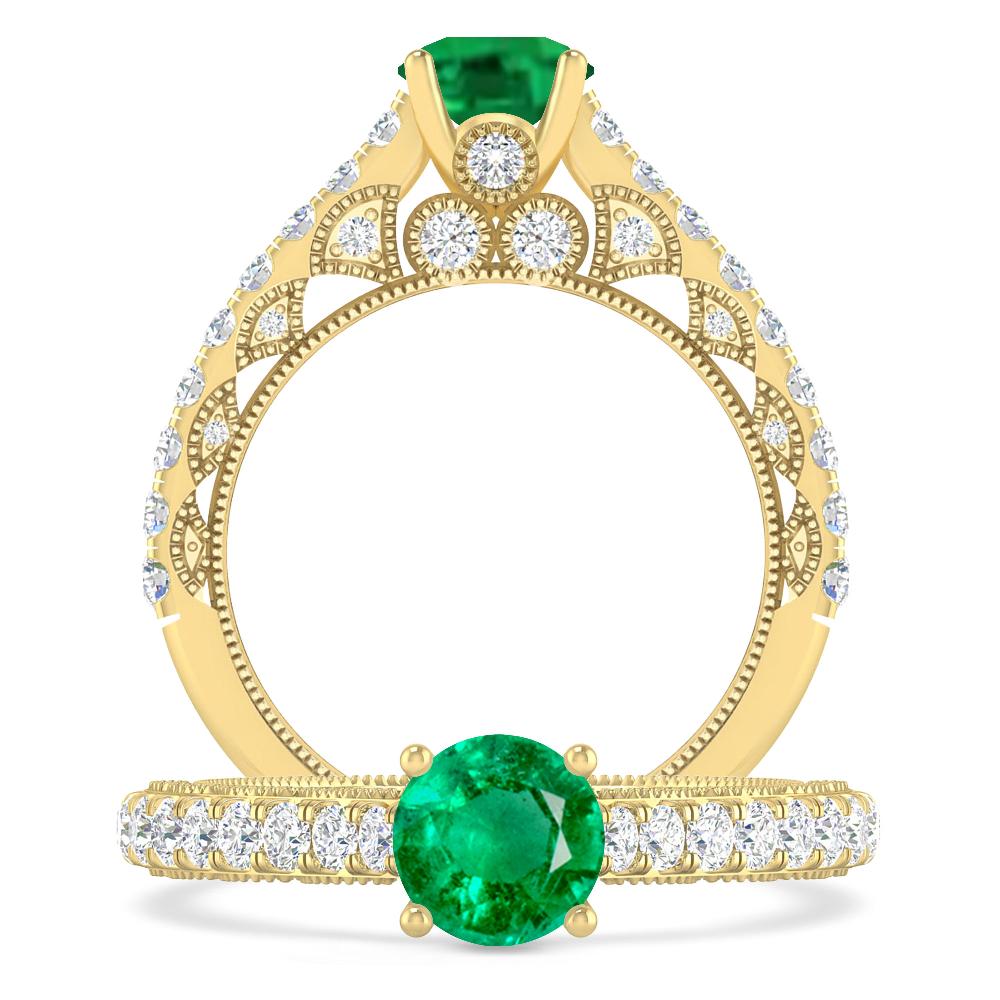 Yellow Gold - Emerald