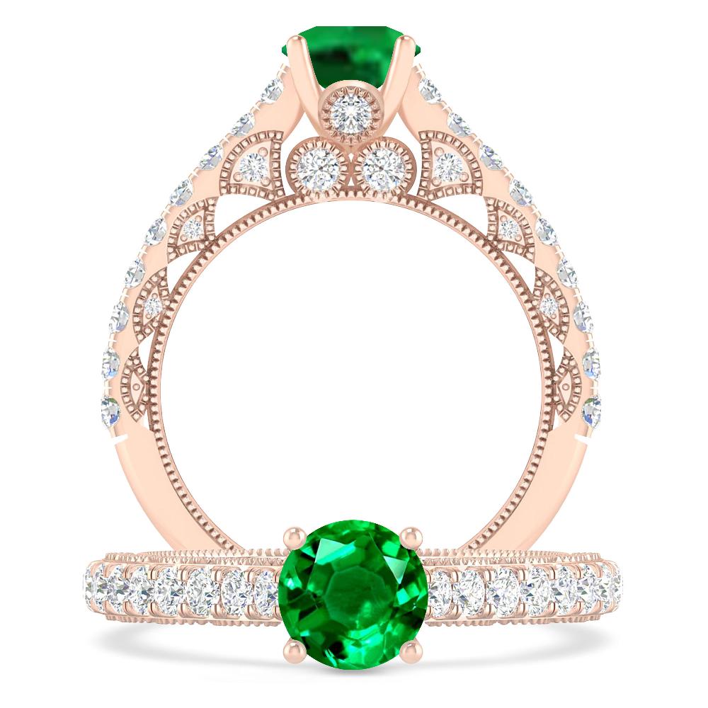 Rose Gold - Emerald