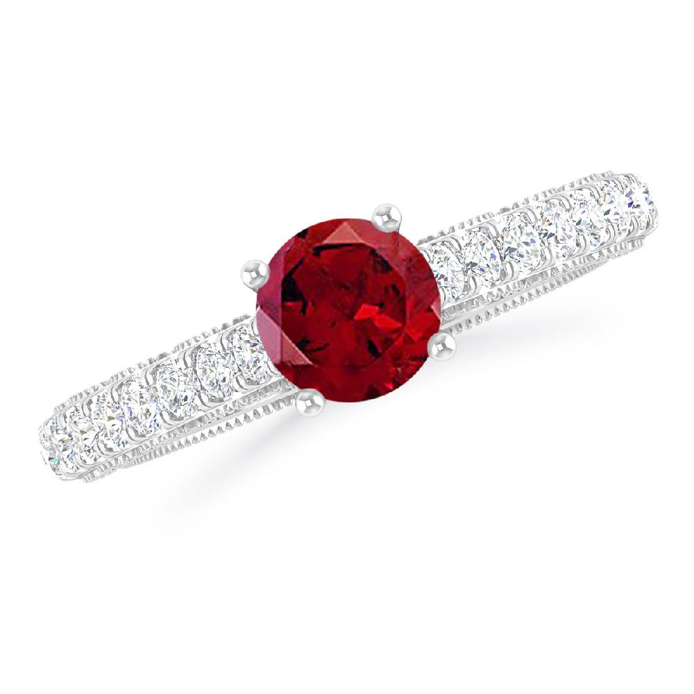 White Gold - Garnet