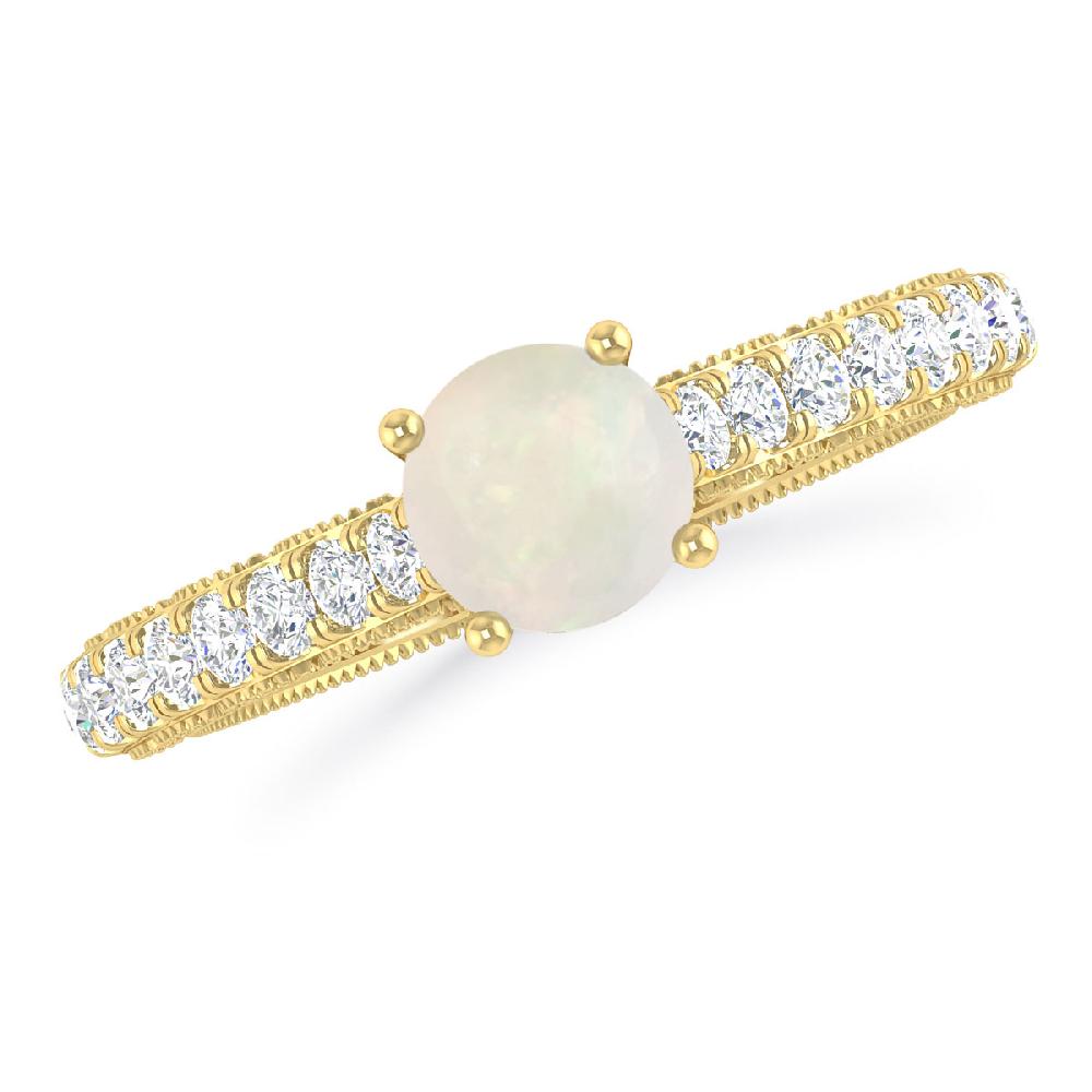 Yellow Gold - Opal