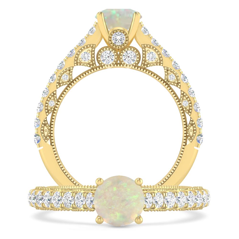 Yellow Gold - Opal