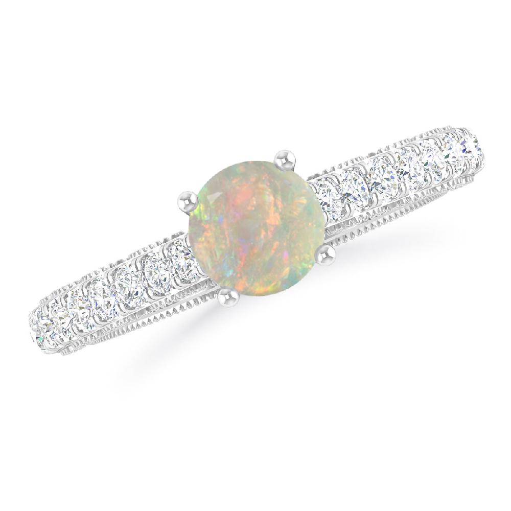 White Gold - Opal