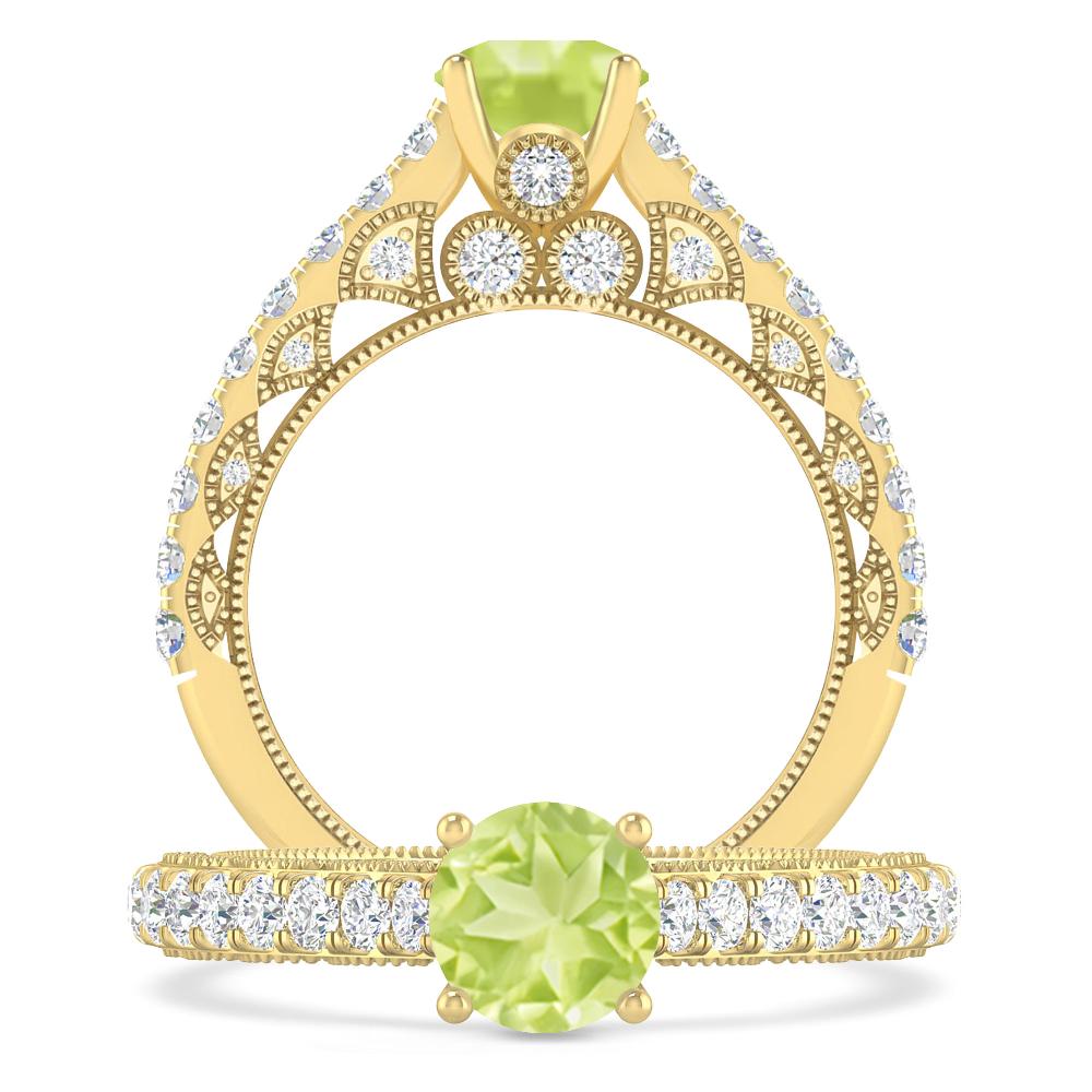 Yellow Gold - Peridot