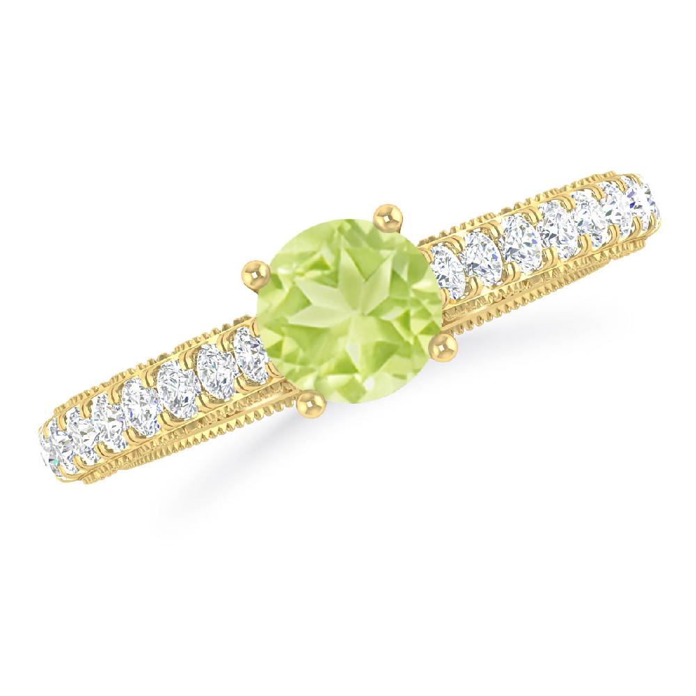 Yellow Gold - Peridot