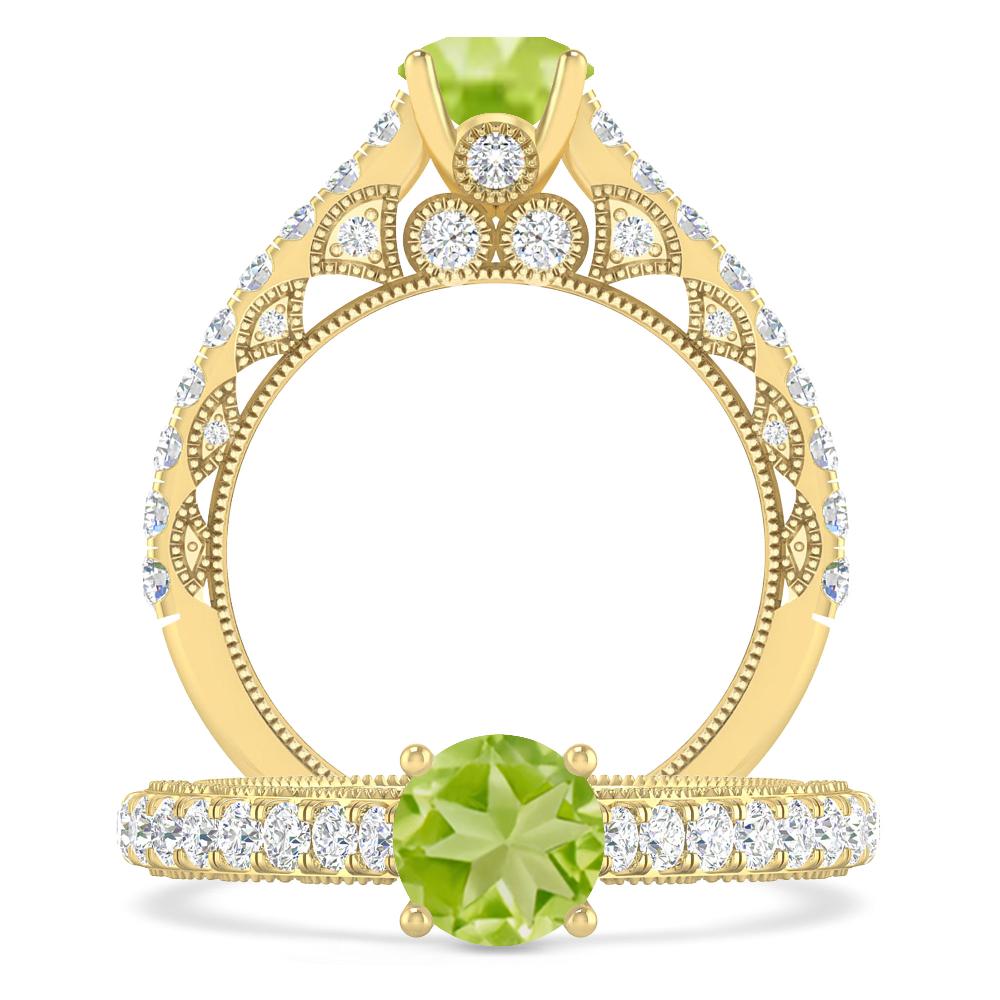 Yellow Gold - Peridot