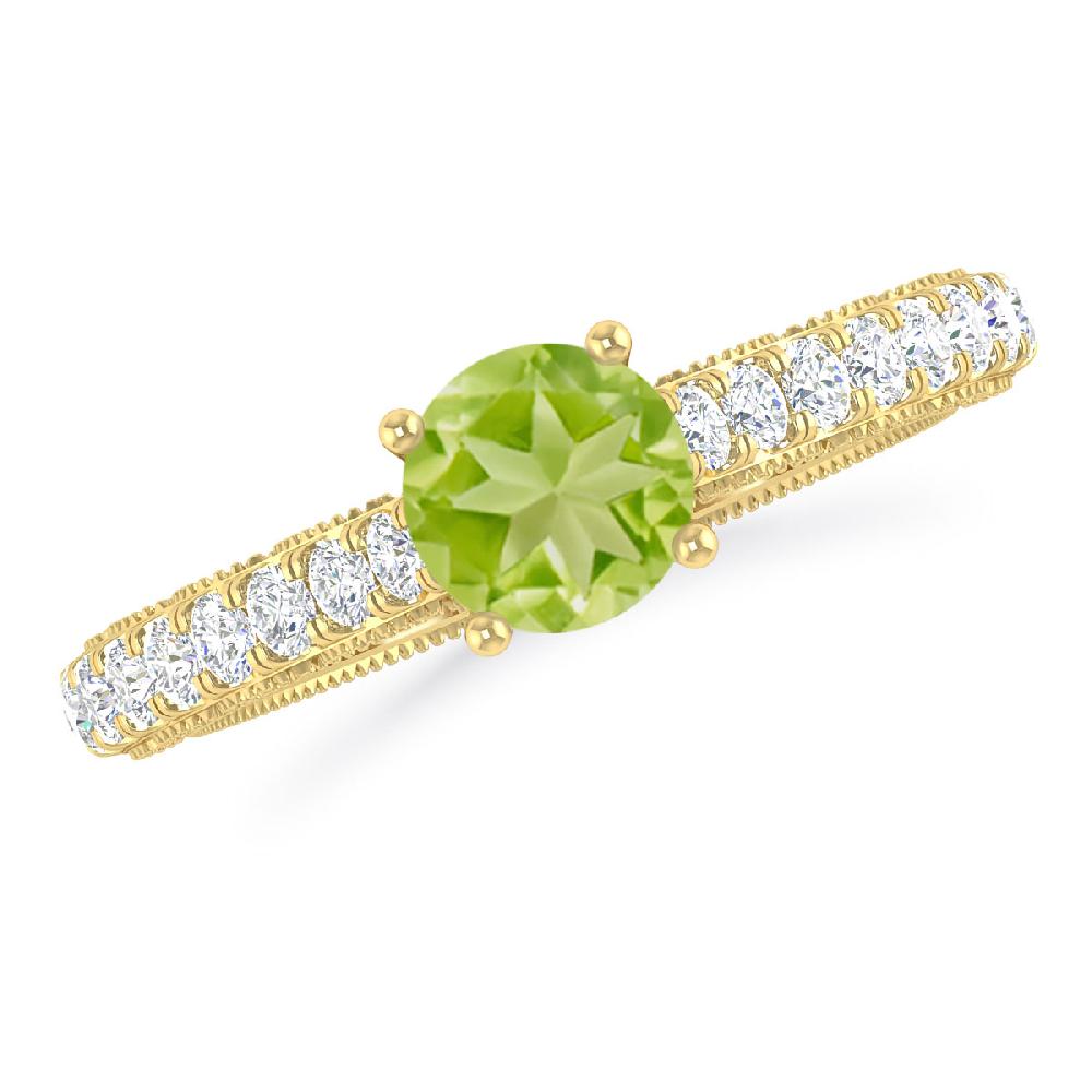 Yellow Gold - Peridot