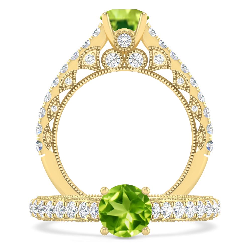 Yellow Gold - Peridot