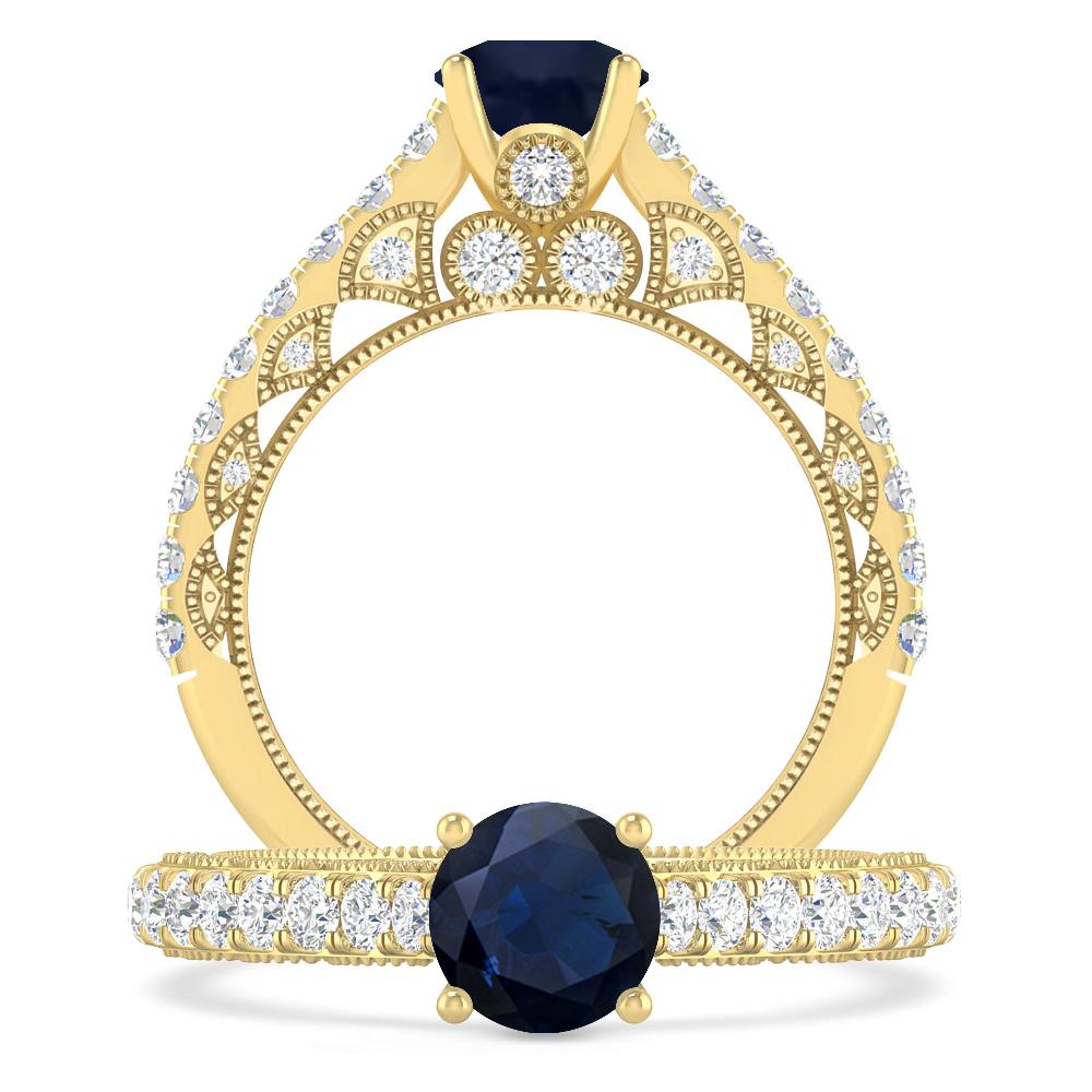 Yellow Gold - Sapphire