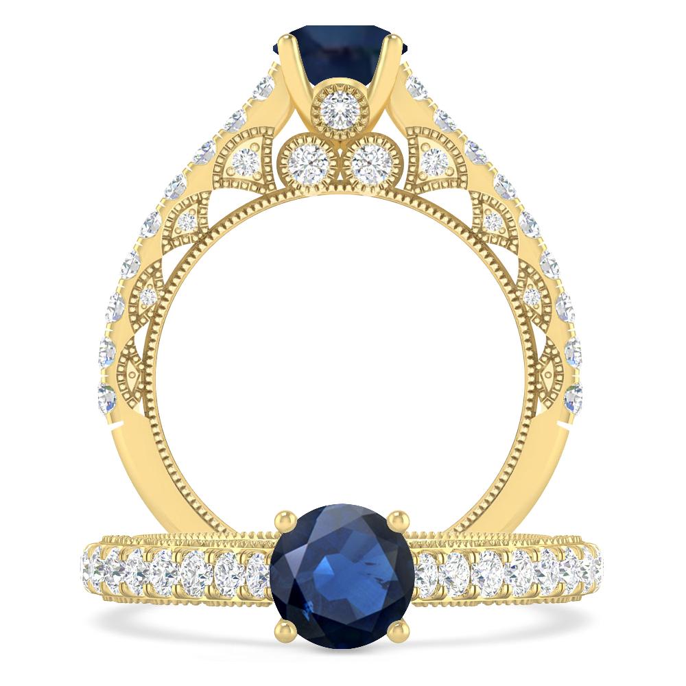 Yellow Gold - Sapphire