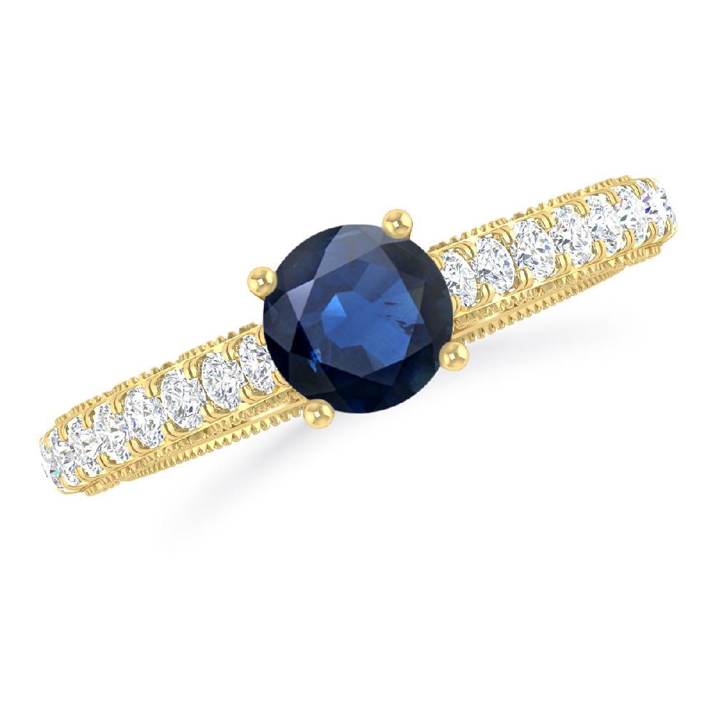 Yellow Gold - Sapphire