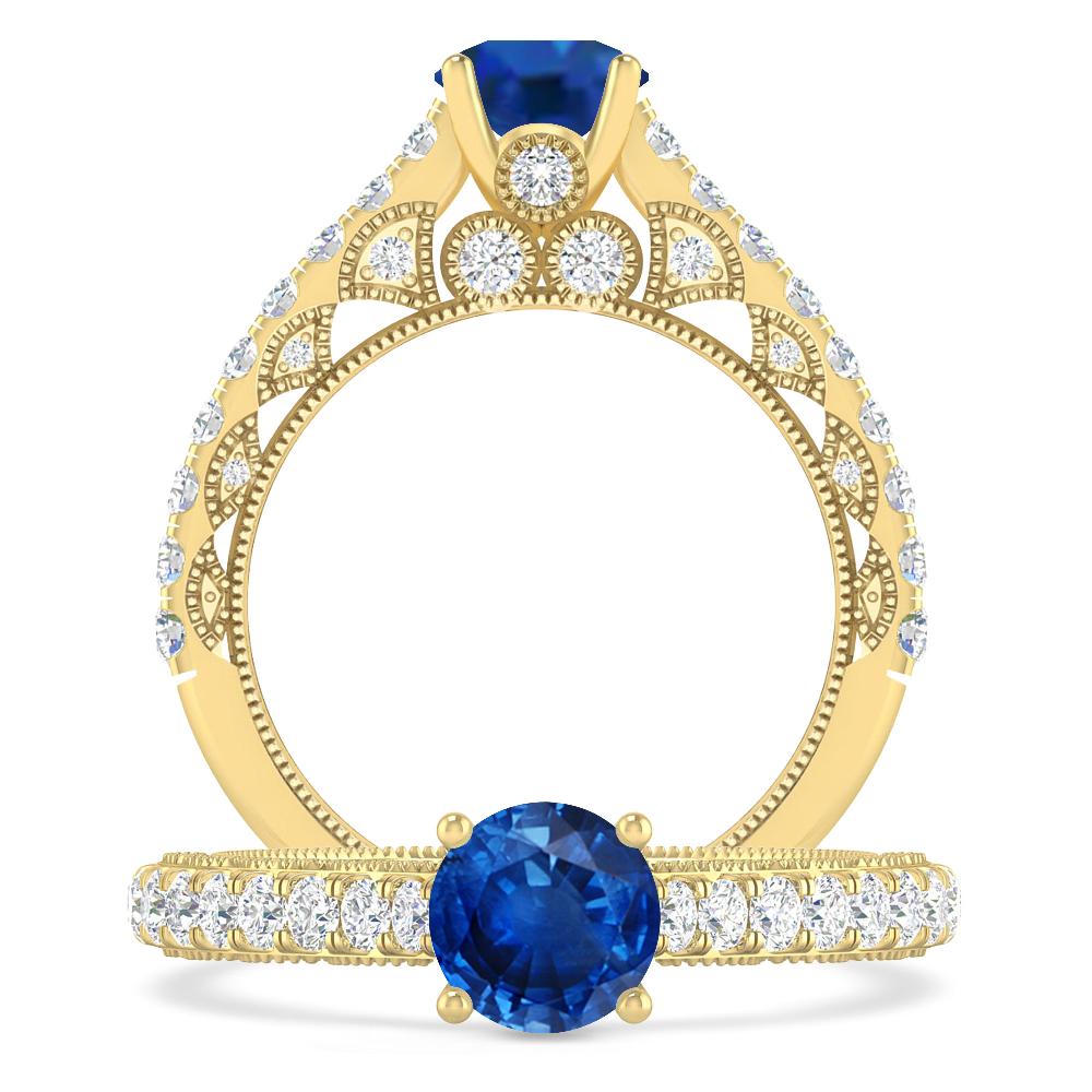 Yellow Gold - Sapphire