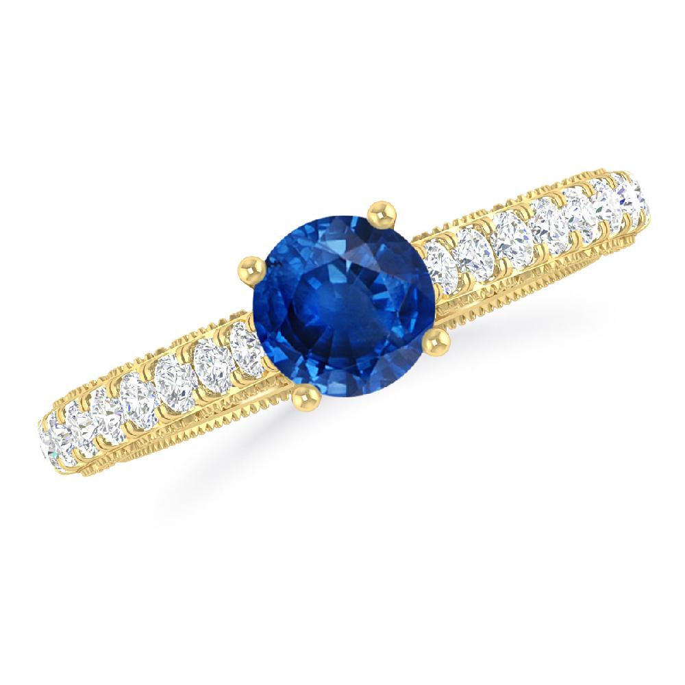 Yellow Gold - Sapphire