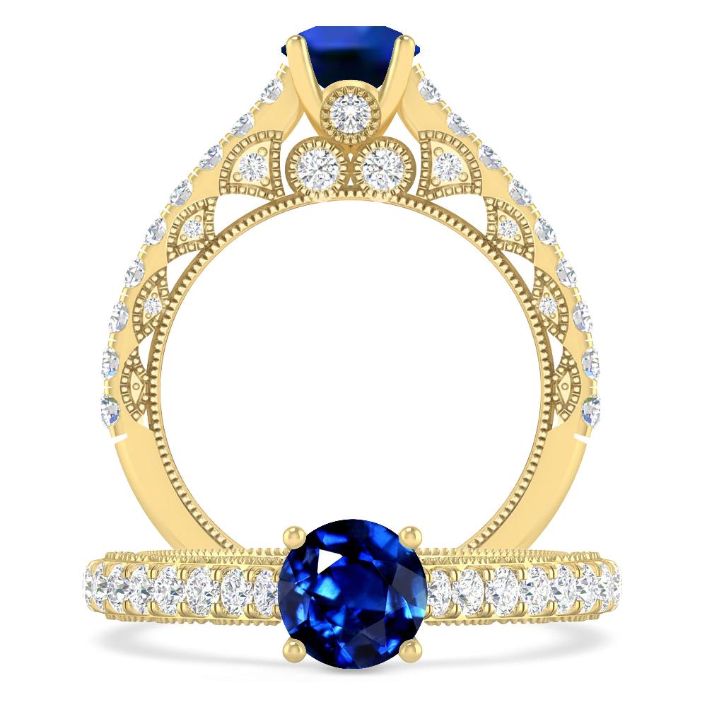 Yellow Gold - Sapphire