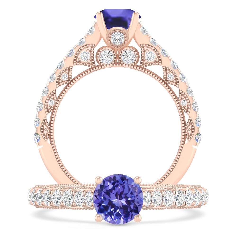 Rose Gold - Tanzanite