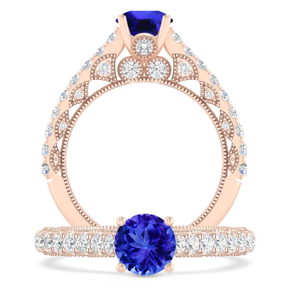 Rose Gold - Tanzanite