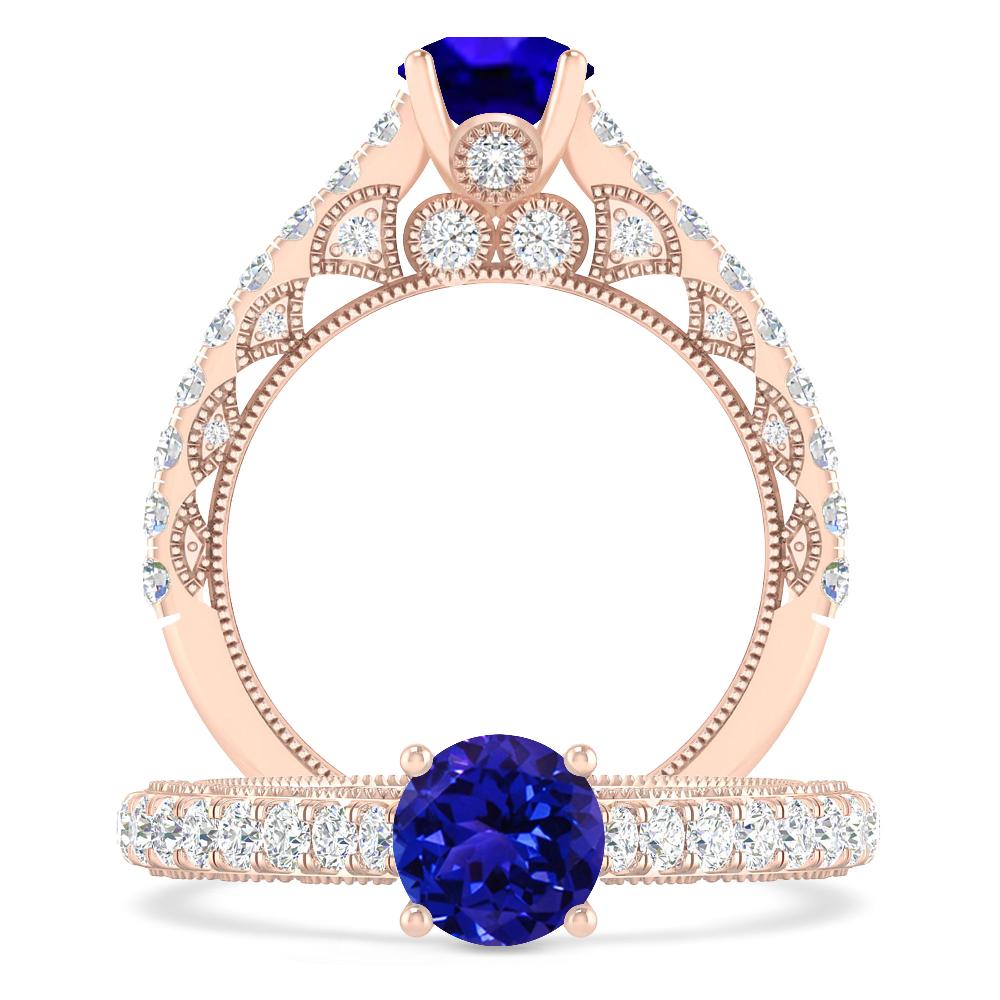 Rose Gold - Tanzanite