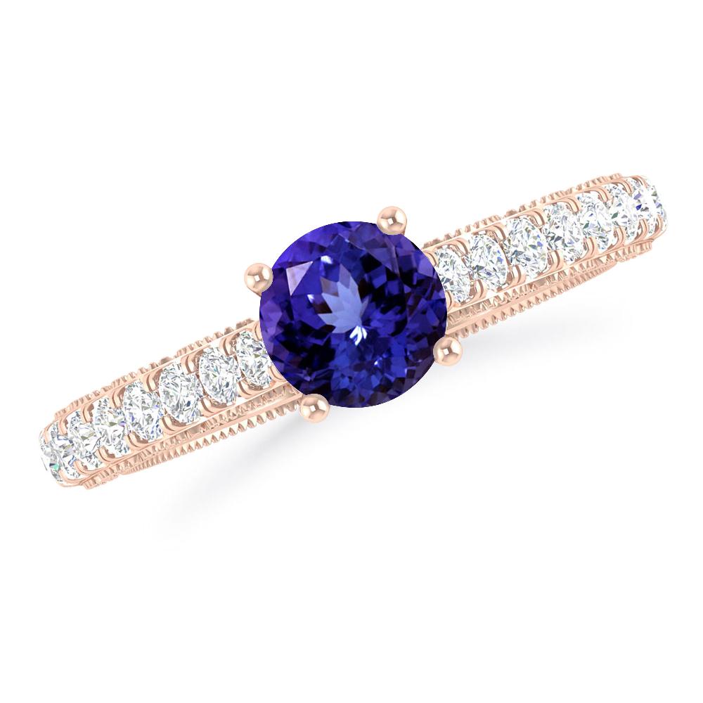 Rose Gold - Tanzanite