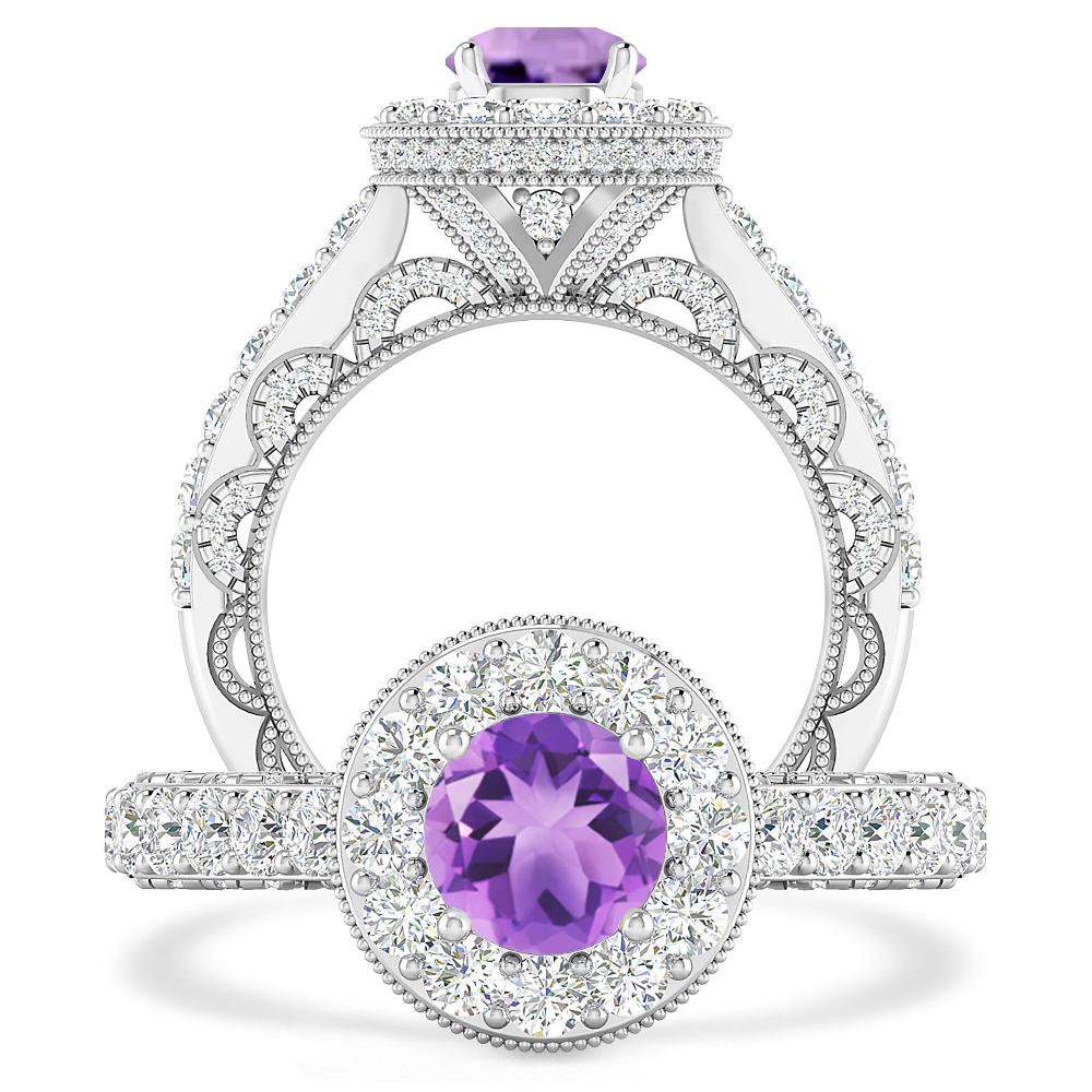 White Gold - Amethyst