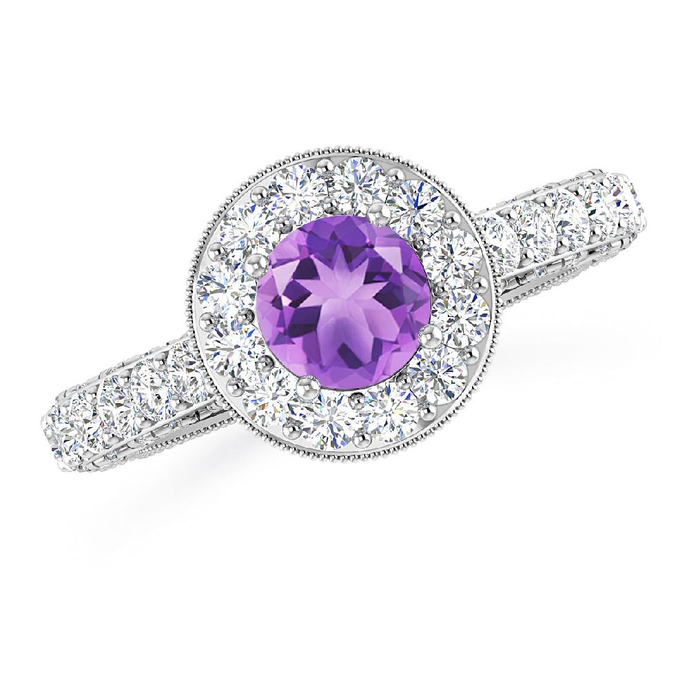 White Gold - Amethyst