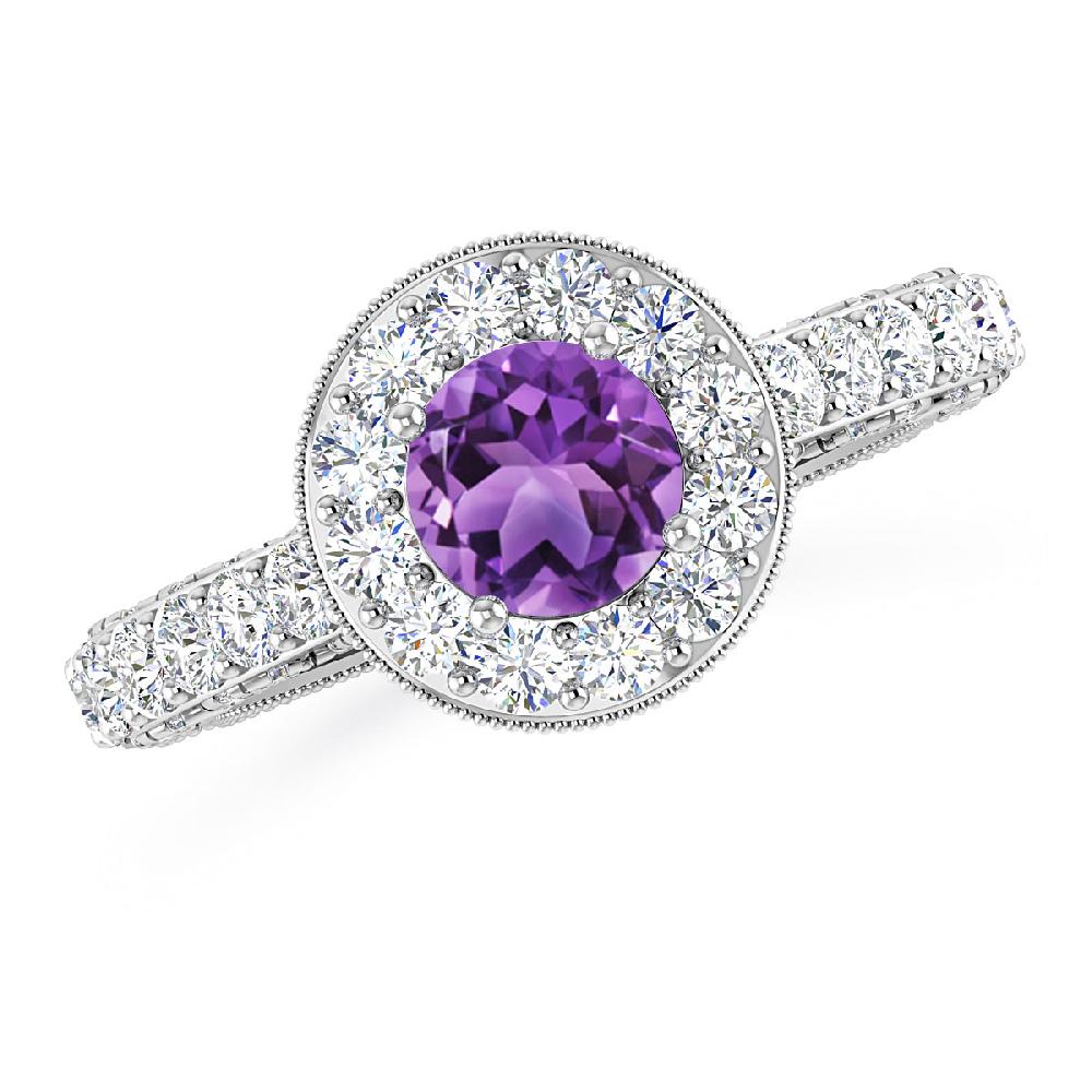 White Gold - Amethyst