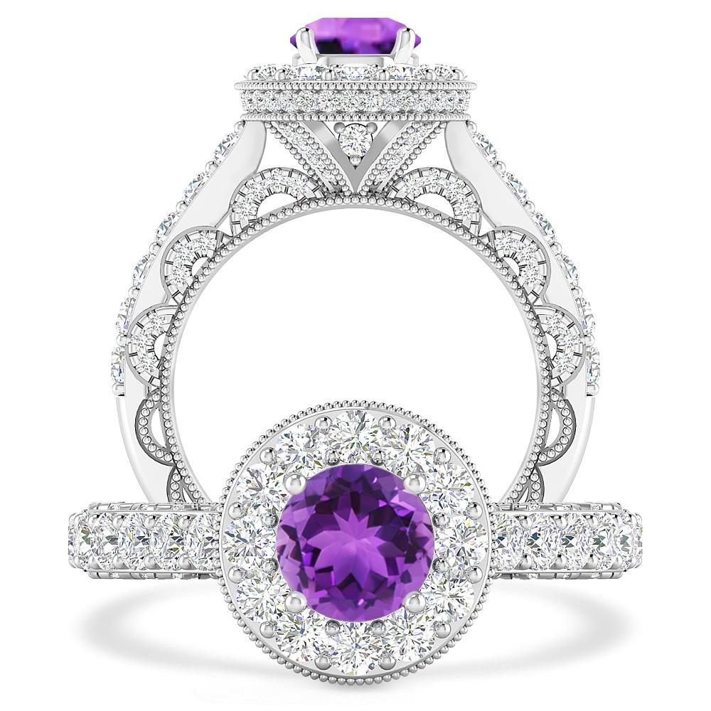 White Gold - Amethyst