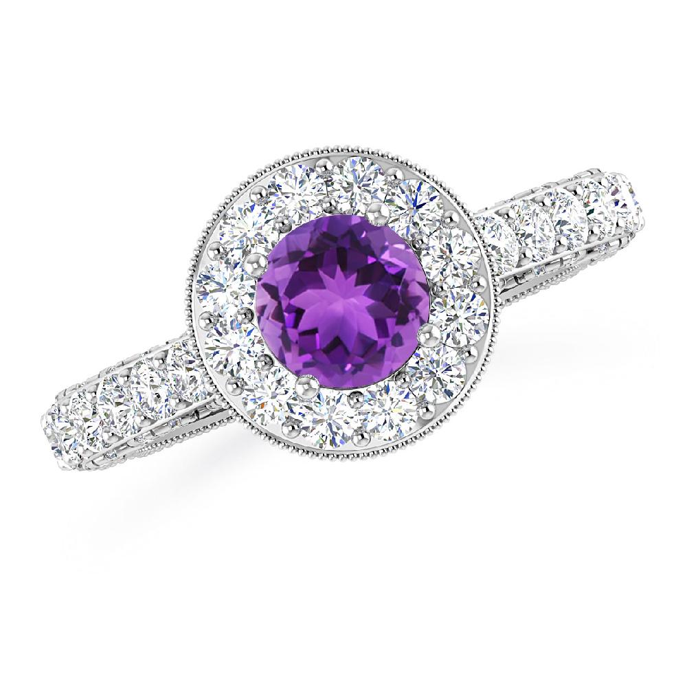 White Gold - Amethyst