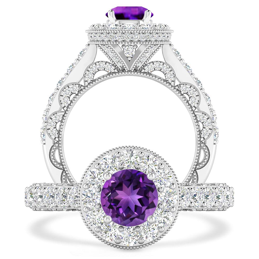 White Gold - Amethyst