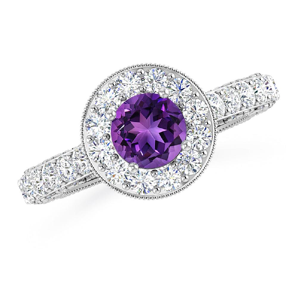 White Gold - Amethyst