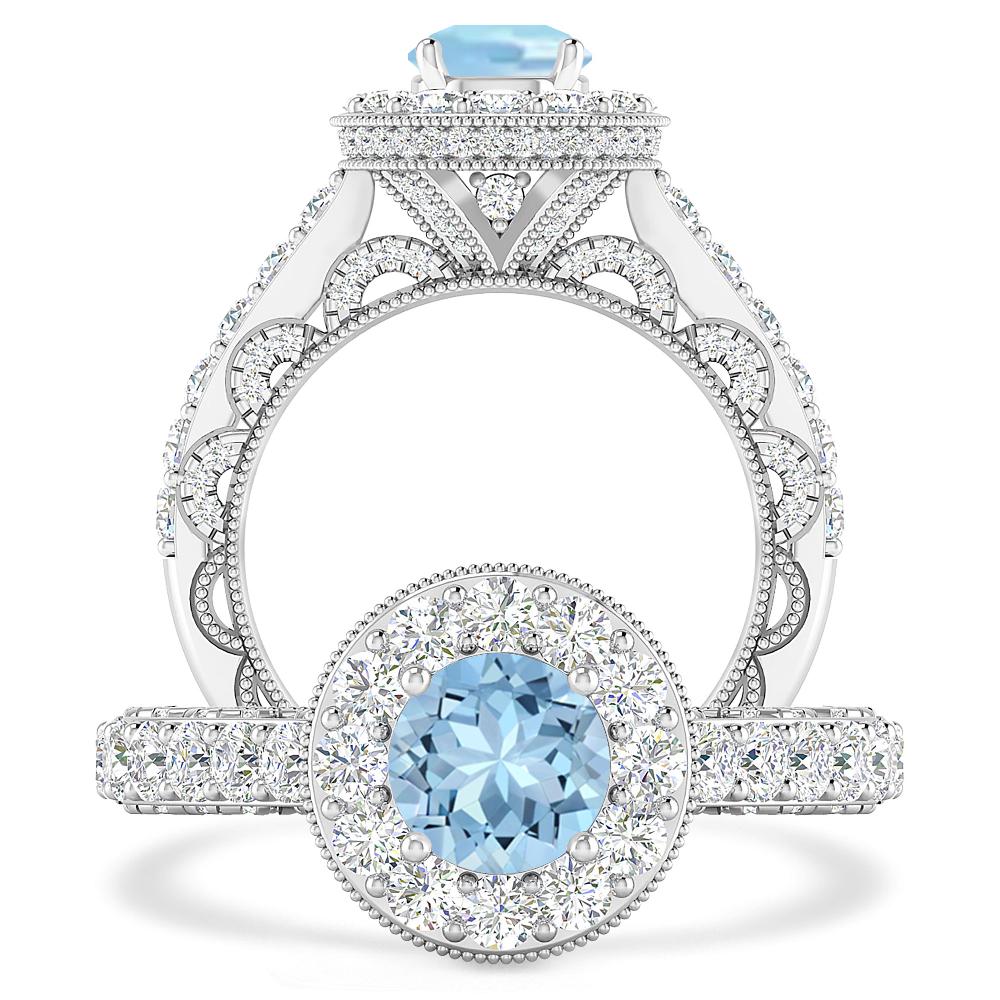 White Gold - Aquamarine