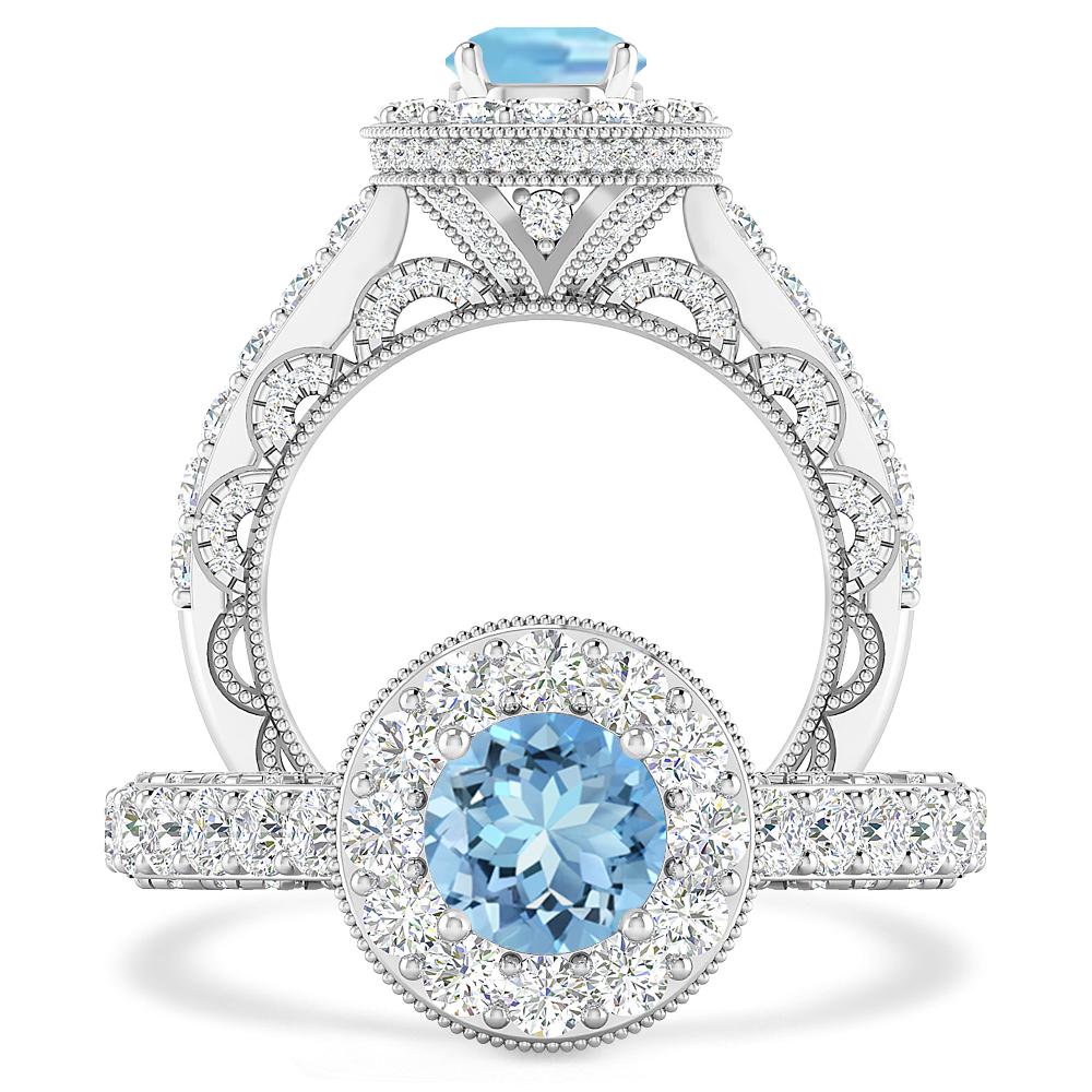 White Gold - Aquamarine