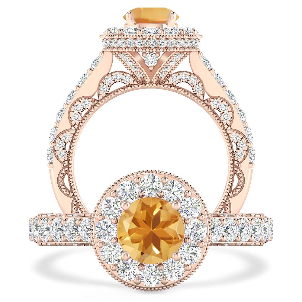 Rose Gold - Citrine