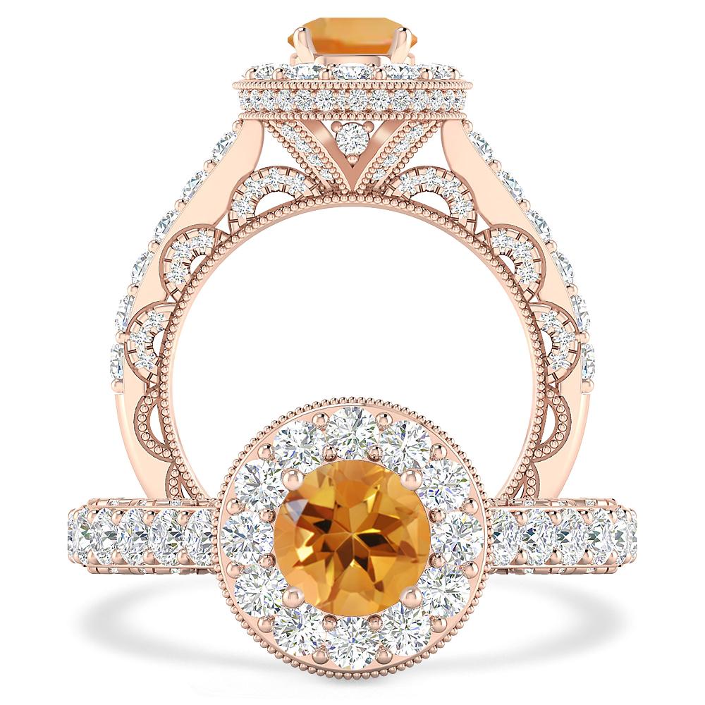 Rose Gold - Citrine