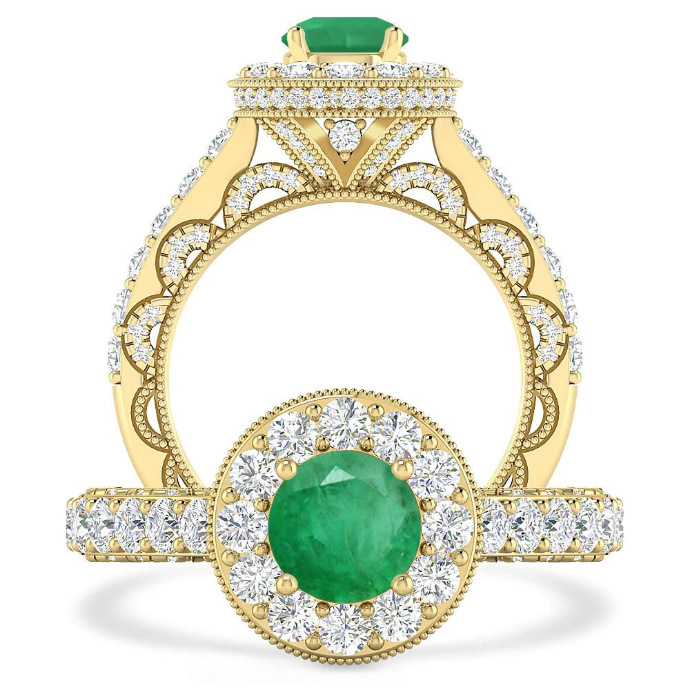 Yellow Gold - Emerald