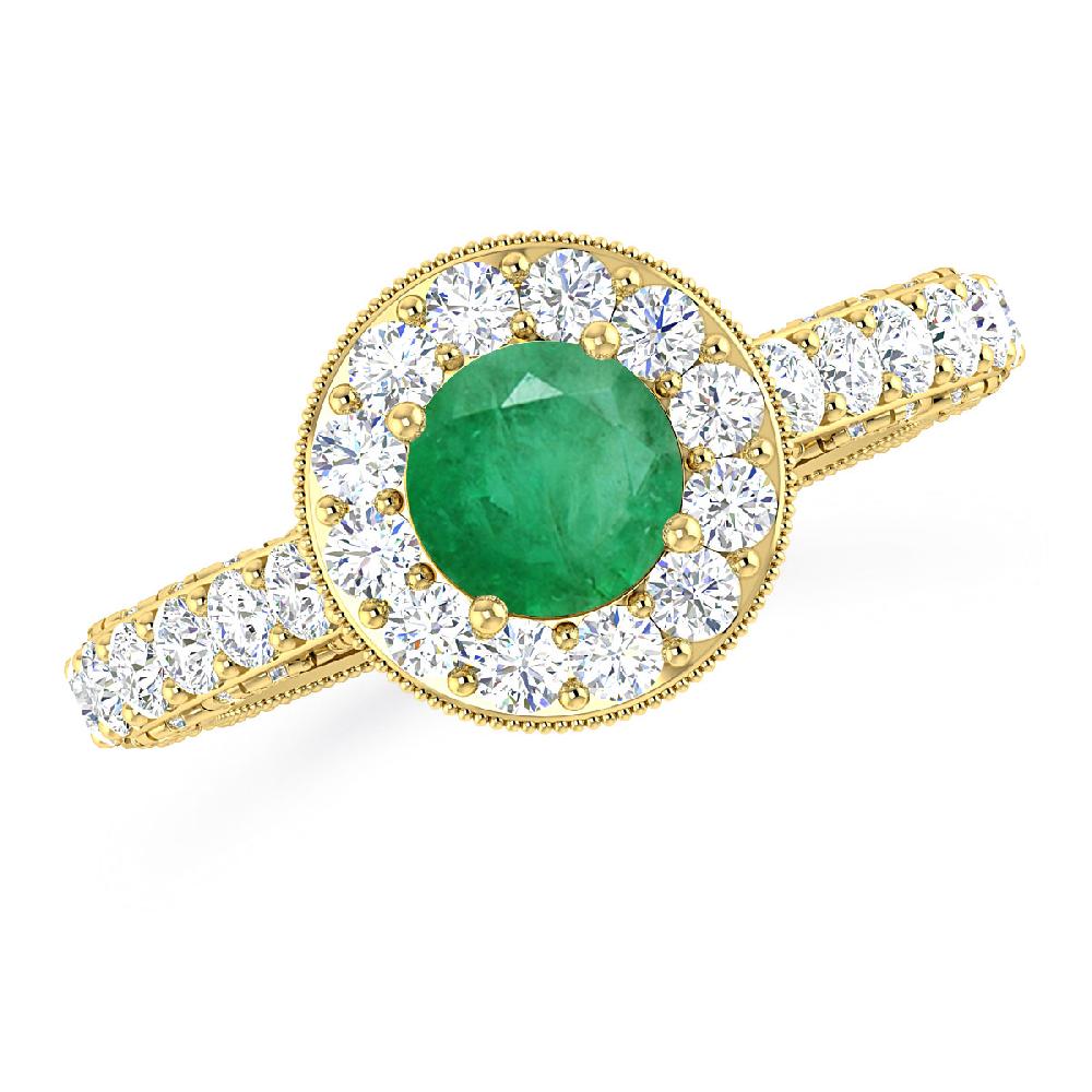 Yellow Gold - Emerald